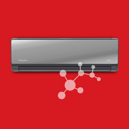 Inventor Dark 2 Κλιματιστικό Inverter 18000 BTU A++/A+ με Ιονιστή και WiFi Black