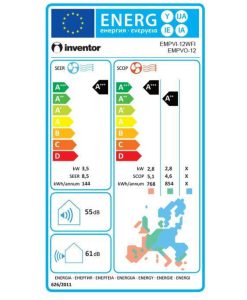 Inventor Emperor Κλιματιστικό Inverter 12000 BTU A+++/A++ με Ιονιστή και WiFi
