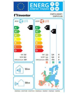 Inventor Emperor Κλιματιστικό Inverter 9000 BTU A+++/A++ με Ιονιστή και WiFi