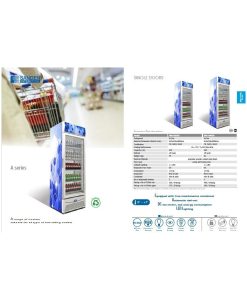Sanden Intercool SPA-0355B Ψυγείο Αναψυκτικών 340lt Μονόπορτο Υ185xΠ61.5xΒ51cm White