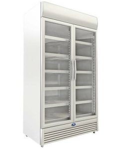 Sanden Intercool SPU-1255 Ψυγείο Αναψυκτικών 1230lt Διπλό Υ217xΠ120xΒ70cm Λευκό SPU-1255