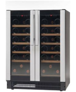 Sanden Intercool ICG-W38 Ασημί Επαγγελματικό Ψυγείο Κρασιών 145lt με Θερμοκρασία Λειτουργίας +5°C / +8°C Π59.5 x Β57.3 x Υ89εκ.